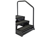 SIDERAIL FOR SWIMSPA STAIRS WITH 3 STEPS - BLACK