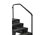 SIDERAIL FOR SWIMSPA STAIRS WITH 4 STEPS - BLACK