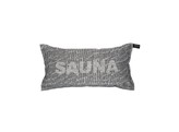 Saunatikut coussin de sauna 22 x 40 cm blanc / noir